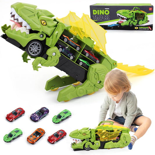 Transportador de camiones de transporte de dinosaurios