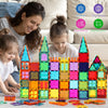 OugerToy Azulejos magnéticos de construcción para niños, 61 bloques magnéticos
