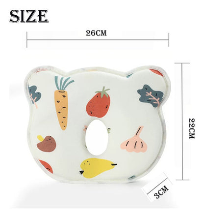 Almohada de espuma viscoelástica para bebé que previene la cabeza plana