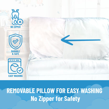 Tapete para siesta de Bluey para niños con almohada y manta integradas
