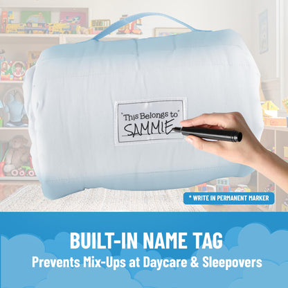 Tapete para siesta de Bluey para niños con almohada y manta integradas