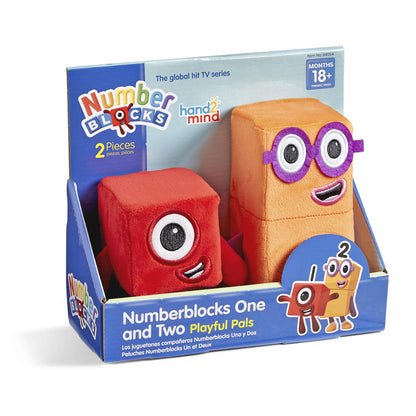 hand2mind Numberblocks One & Two Playful Pals, juguetes de figuras de peluche