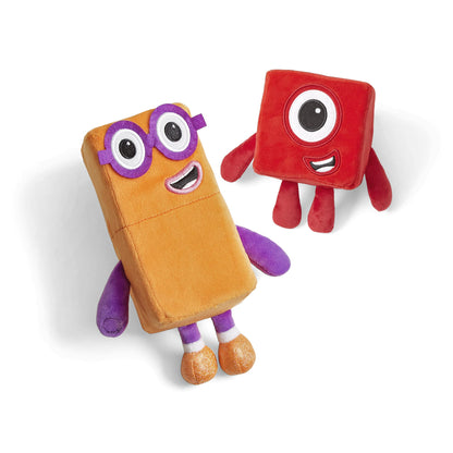 hand2mind Numberblocks One & Two Playful Pals, juguetes de figuras de peluche