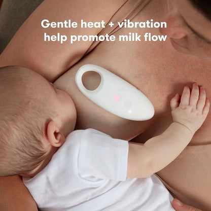 Frida Mom Masajeador de lactancia 2 en 1, múltiples modos de calor + vibración para conductos de leche obstruidos