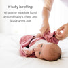 Dreamland Baby Saco de dormir de viscosa de bambú (0-6 meses). 1.0 TOG Manta para envolver ultra suave con banda integrada. 97% viscosa, 3% elastano (salvia)