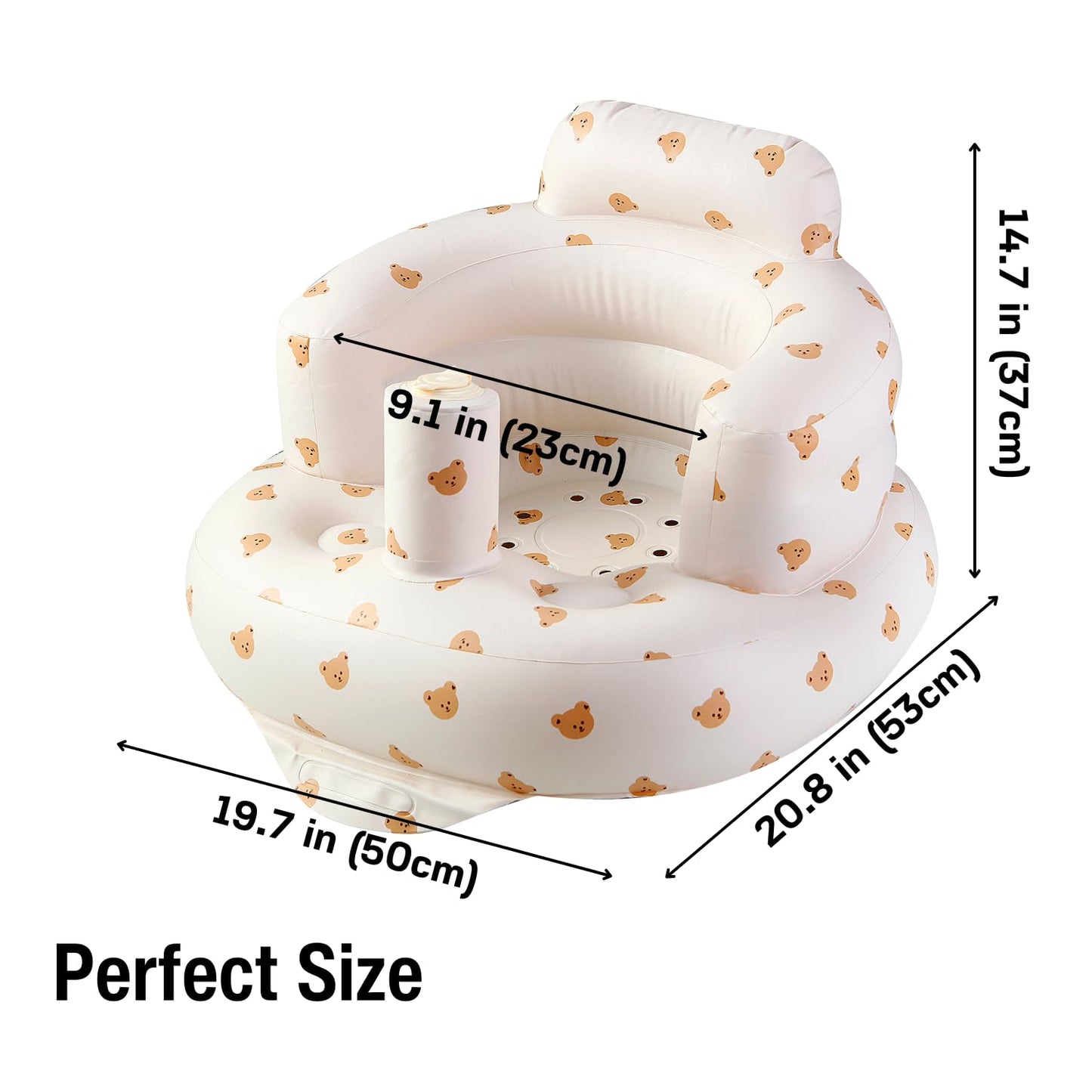 Asiento inflable para bebé PandaEar (a partir de 3 meses)