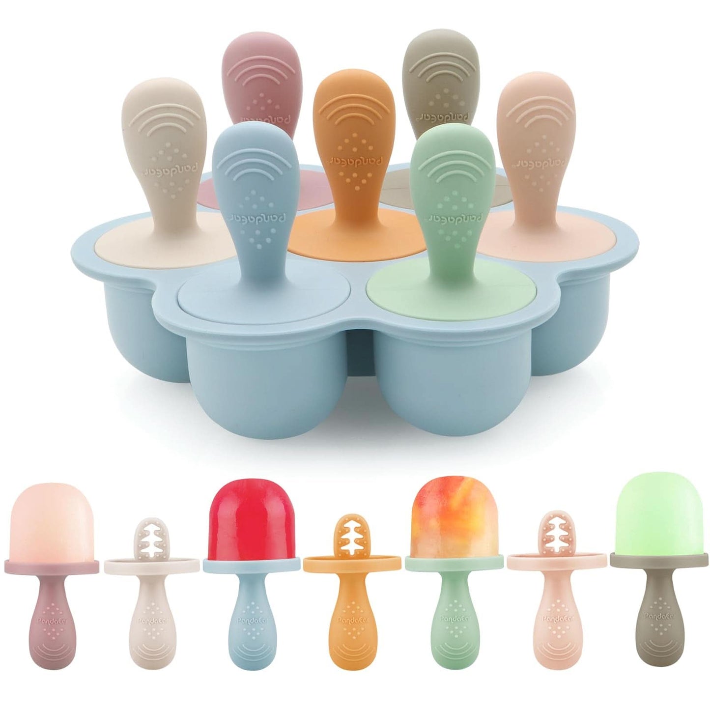 Mini molde para congelador de leche materna y jugo de fruta con palos