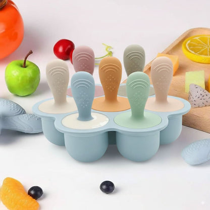 Mini molde para congelador de leche materna y jugo de fruta con palos
