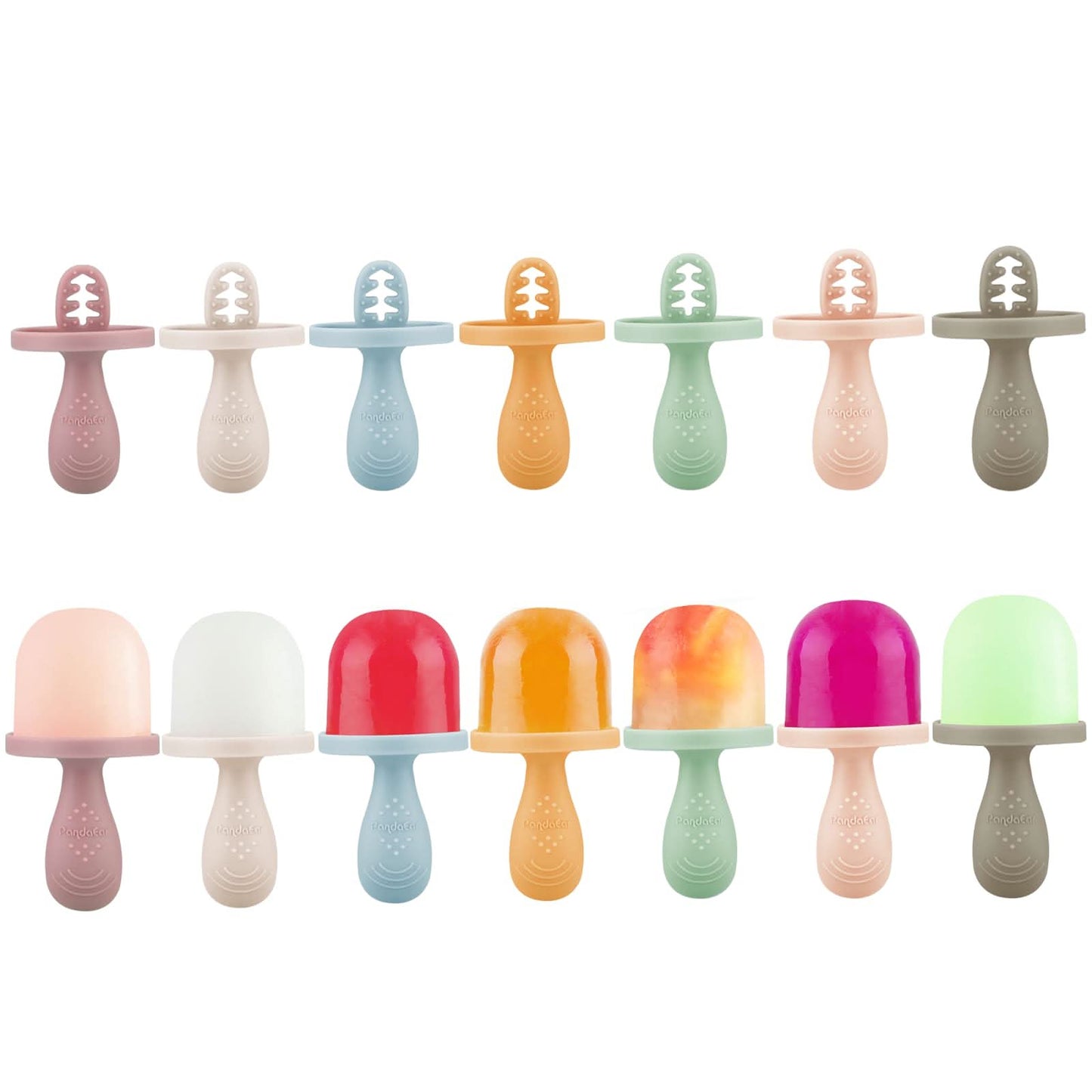 Mini molde para congelador de leche materna y jugo de fruta con palos