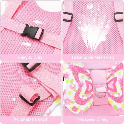 Accmor Correa de arnés para niños pequeños, 3 en 1, bonita correa de mariposa