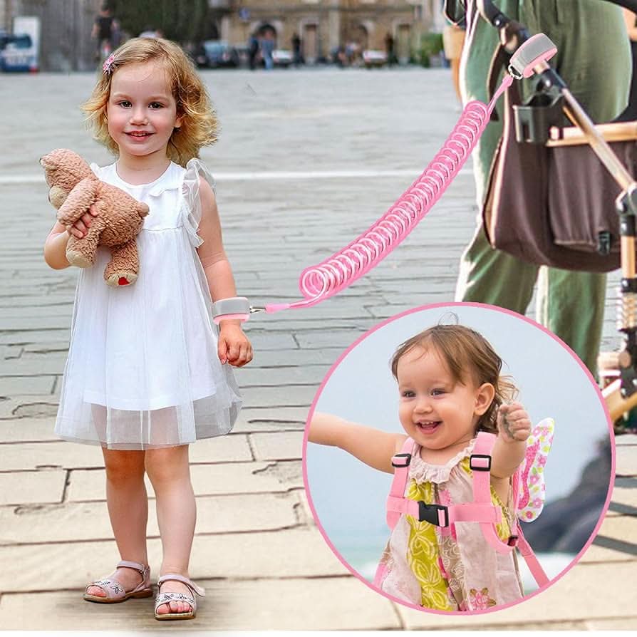 Accmor Correa de arnés para niños pequeños, 3 en 1, bonita correa de mariposa