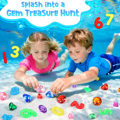 Juguetes de piscina, 54 piezas de juegos de piscina de búsqueda y búsqueda
