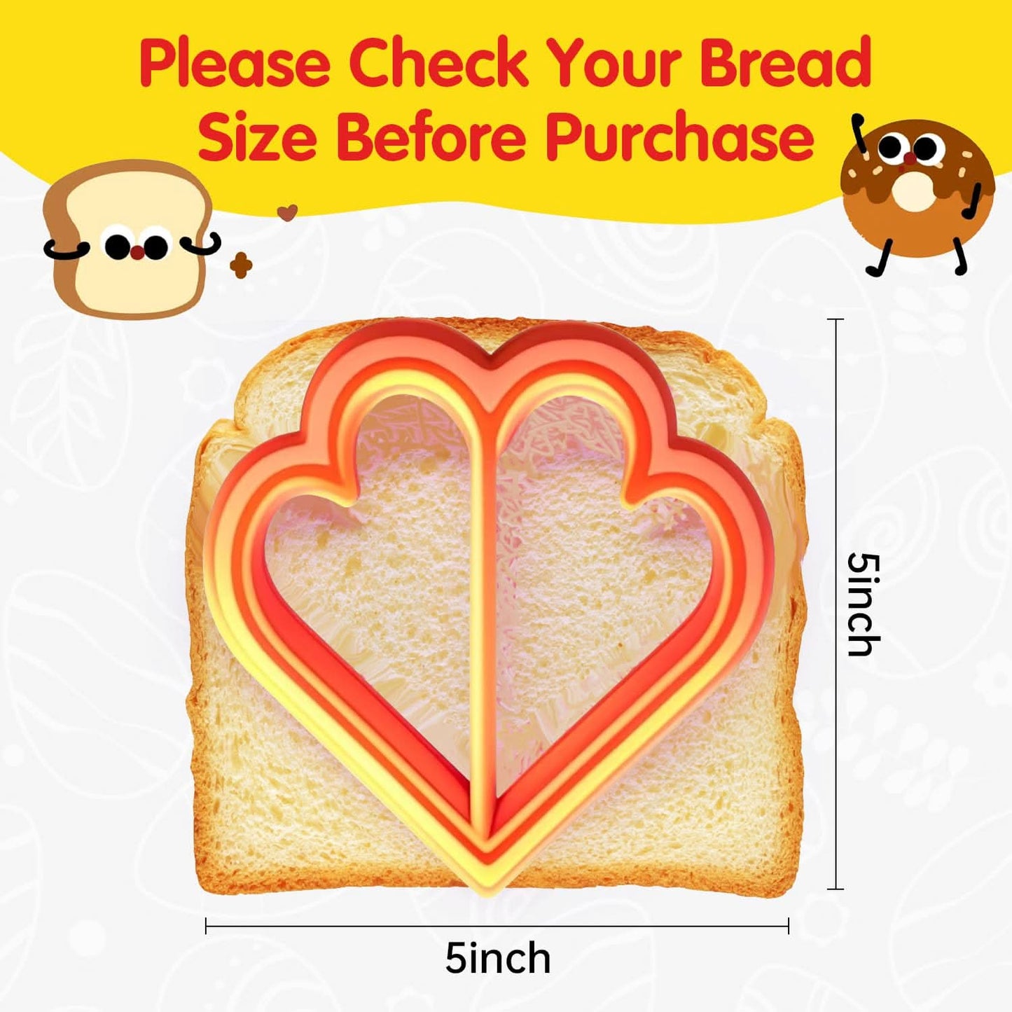 Cortadores de pan para sándwich, formas de verduras para el almuerzo