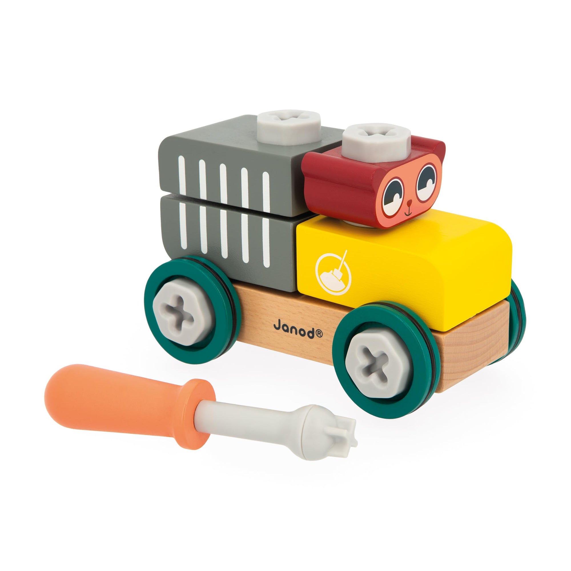 Janod Brico'Kids  Coche de oso para ensamblar