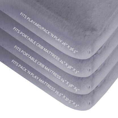 Biloban Sábanas ajustadas para colchón Graco Pack n Play