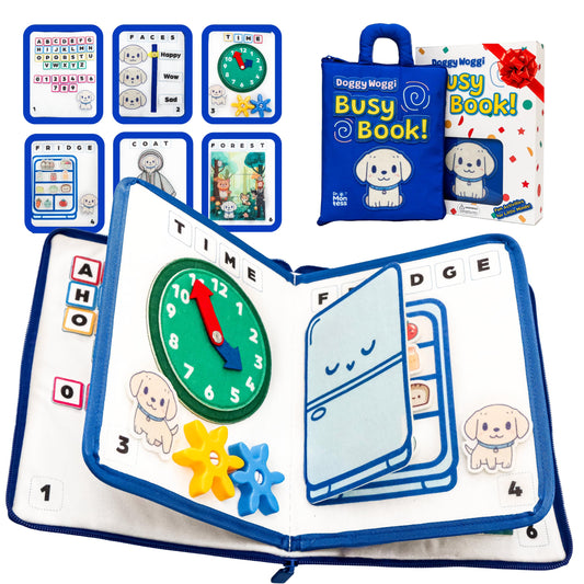 Doggy Woggi - Libro ocupado para niños pequeños