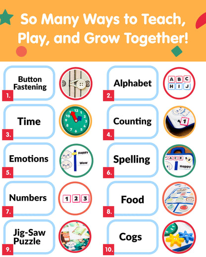 Doggy Woggi - Libro ocupado para niños pequeños