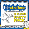Paquete de fiesta USAopoly Telestrations 12 jugadores | 600 nuevas frases para dibujar