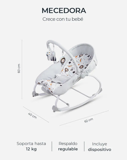 Mecedora vibratoria para bebés Carestino