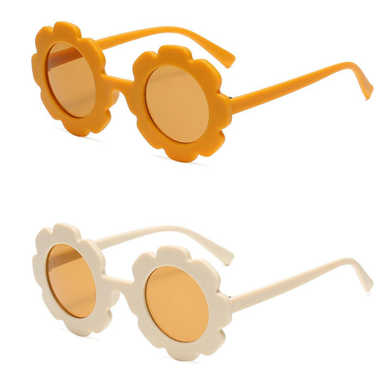 Paquete de 2 gafas de sol redondas de flores