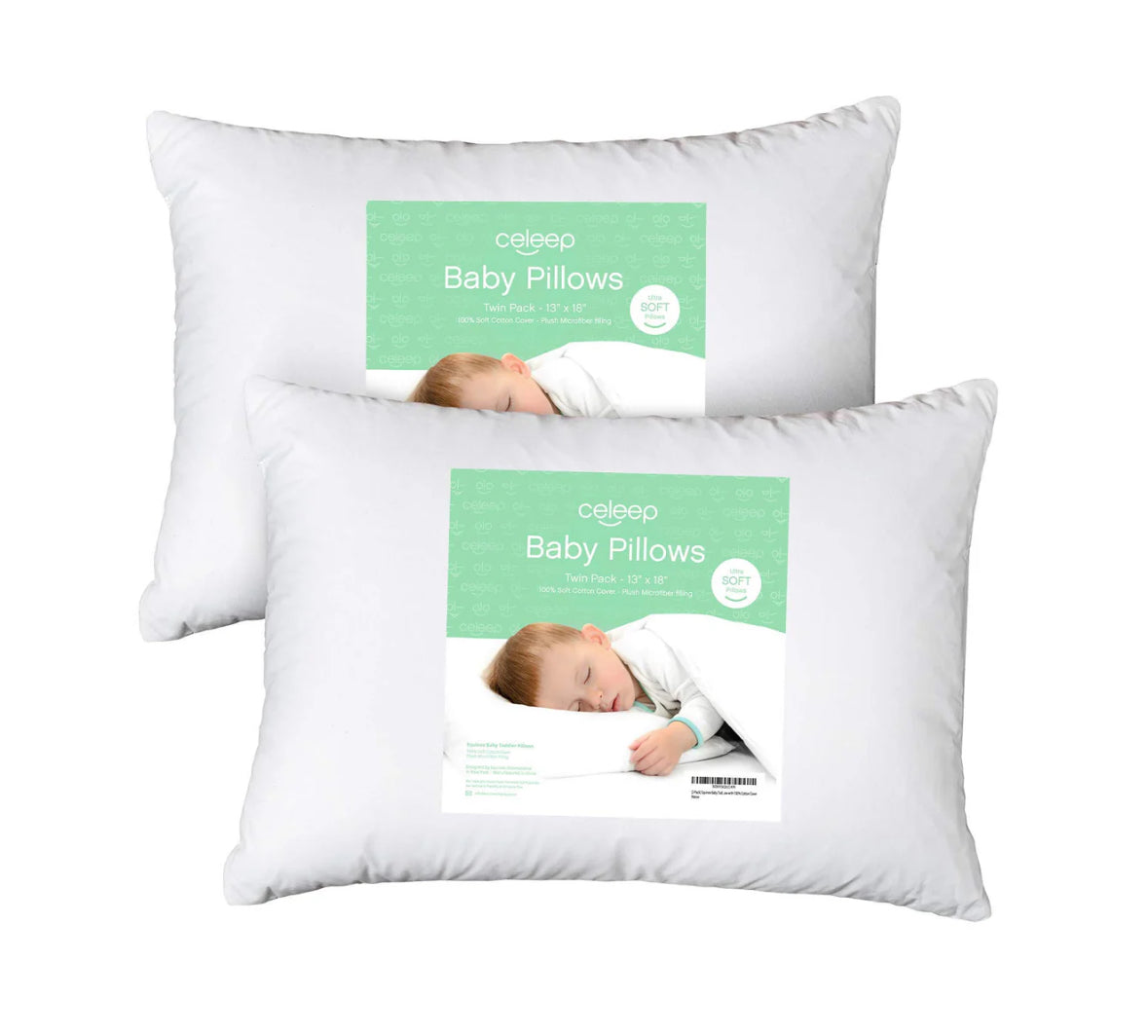 Celeep- paquete de 2 almohadas para bebé