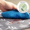 S&T INC. Splat - Tapete para silla debajo de la silla alta, resistente al agua, 42 x 42 pulgadas, color gris