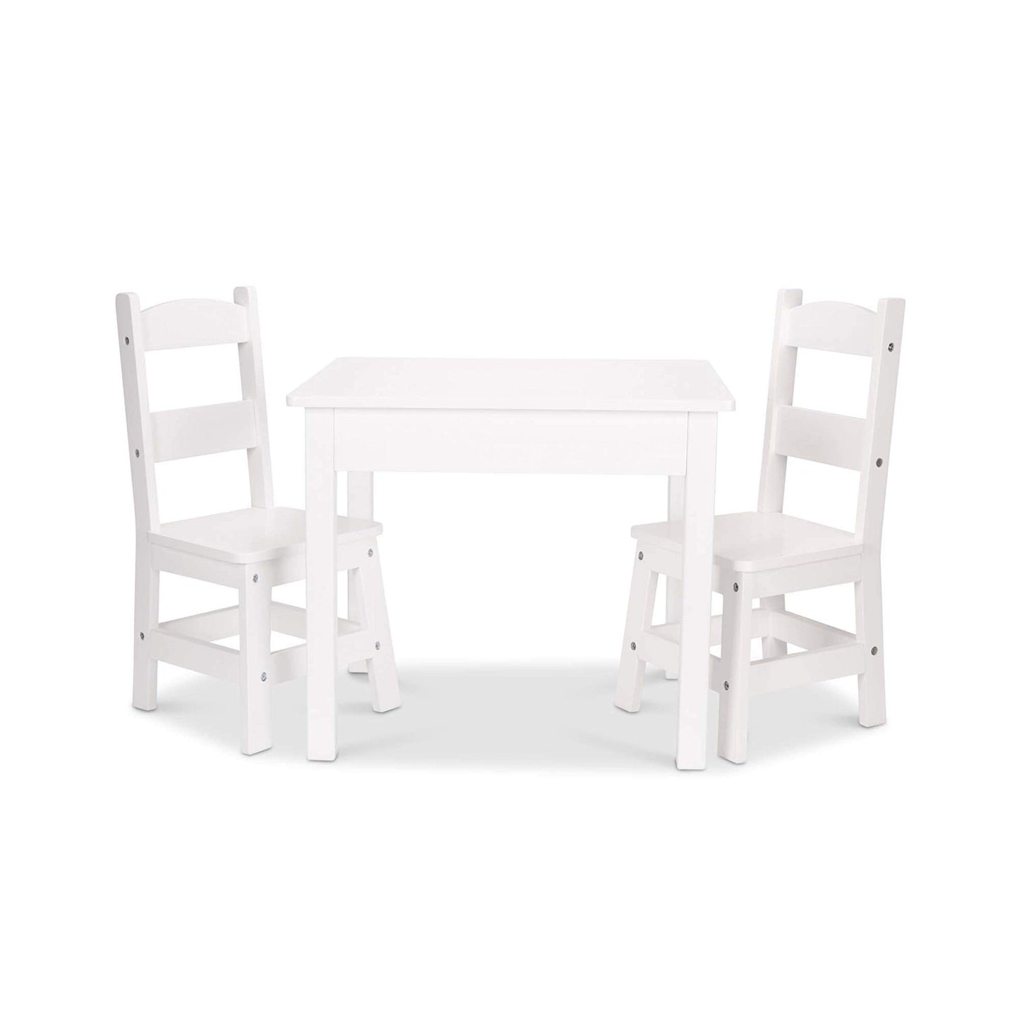 Melissa & Doug - Juego de mesa y sillas de madera para niños, Montessori