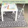 S&T INC. Splat - Tapete para silla debajo de la silla alta, resistente al agua, 42 x 42 pulgadas, color gris