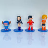 Juego de figuras de Anime de One Piece, estatua de PVC de piratas Jinbe
