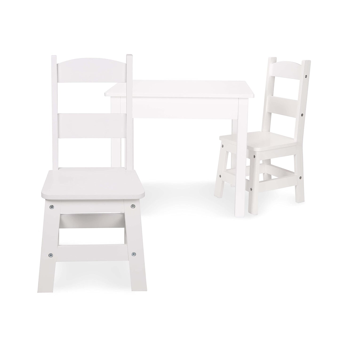 Melissa & Doug - Juego de mesa y sillas de madera para niños, Montessori