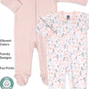 The Peanutshell Juego de 3 pijamas de algodón suave, 9 meses