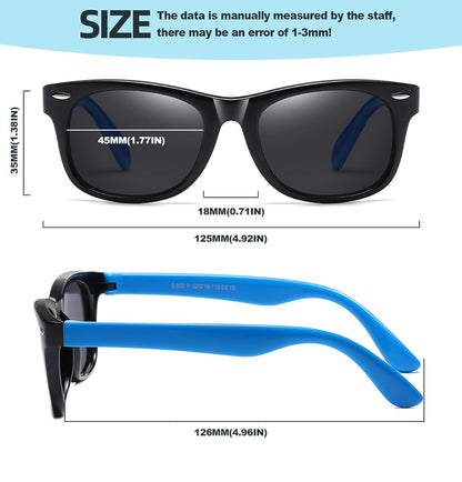 Lentes de sol polarizados para niños y niñas