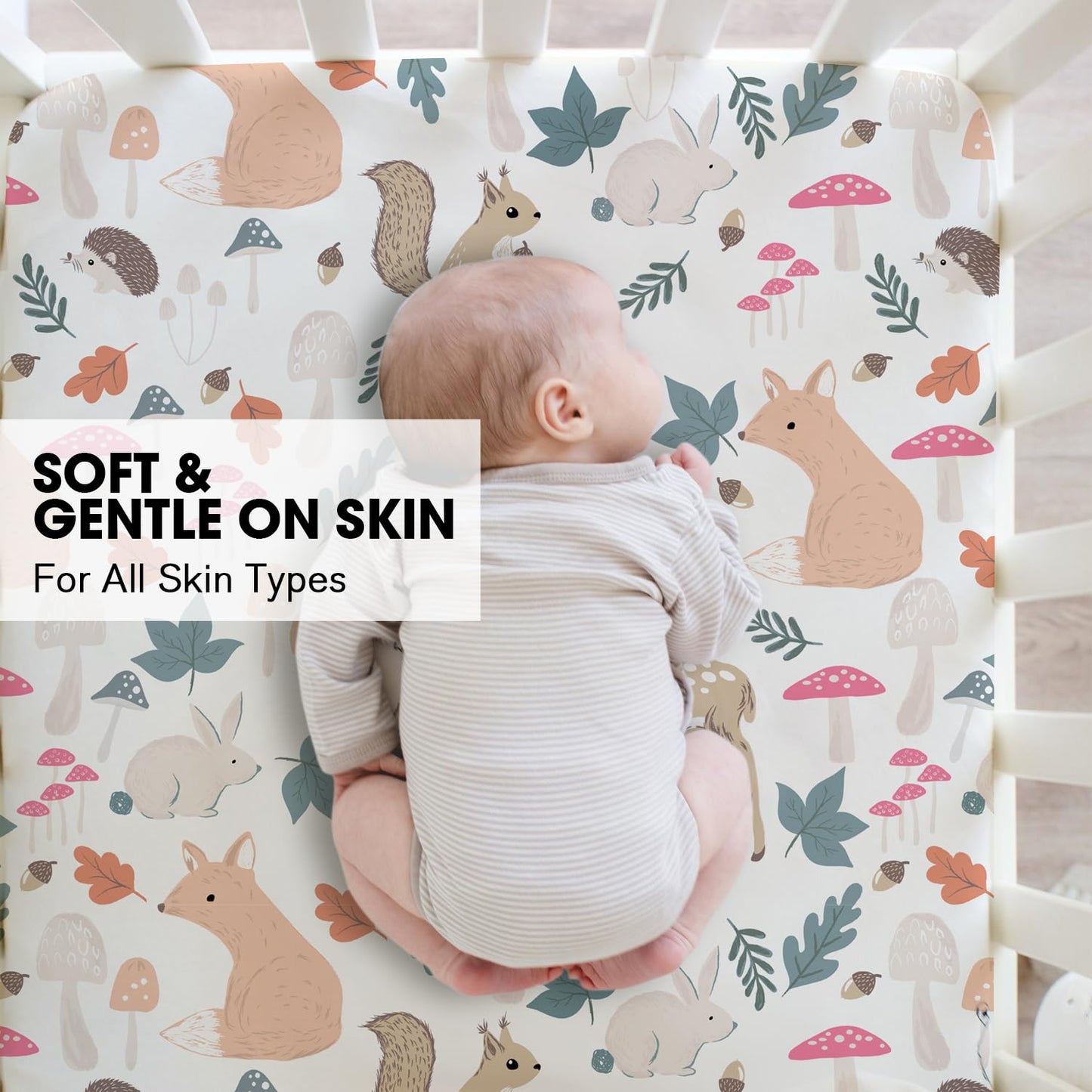Sábana para cuna-cama Little Grape Land 140 x 70 cm