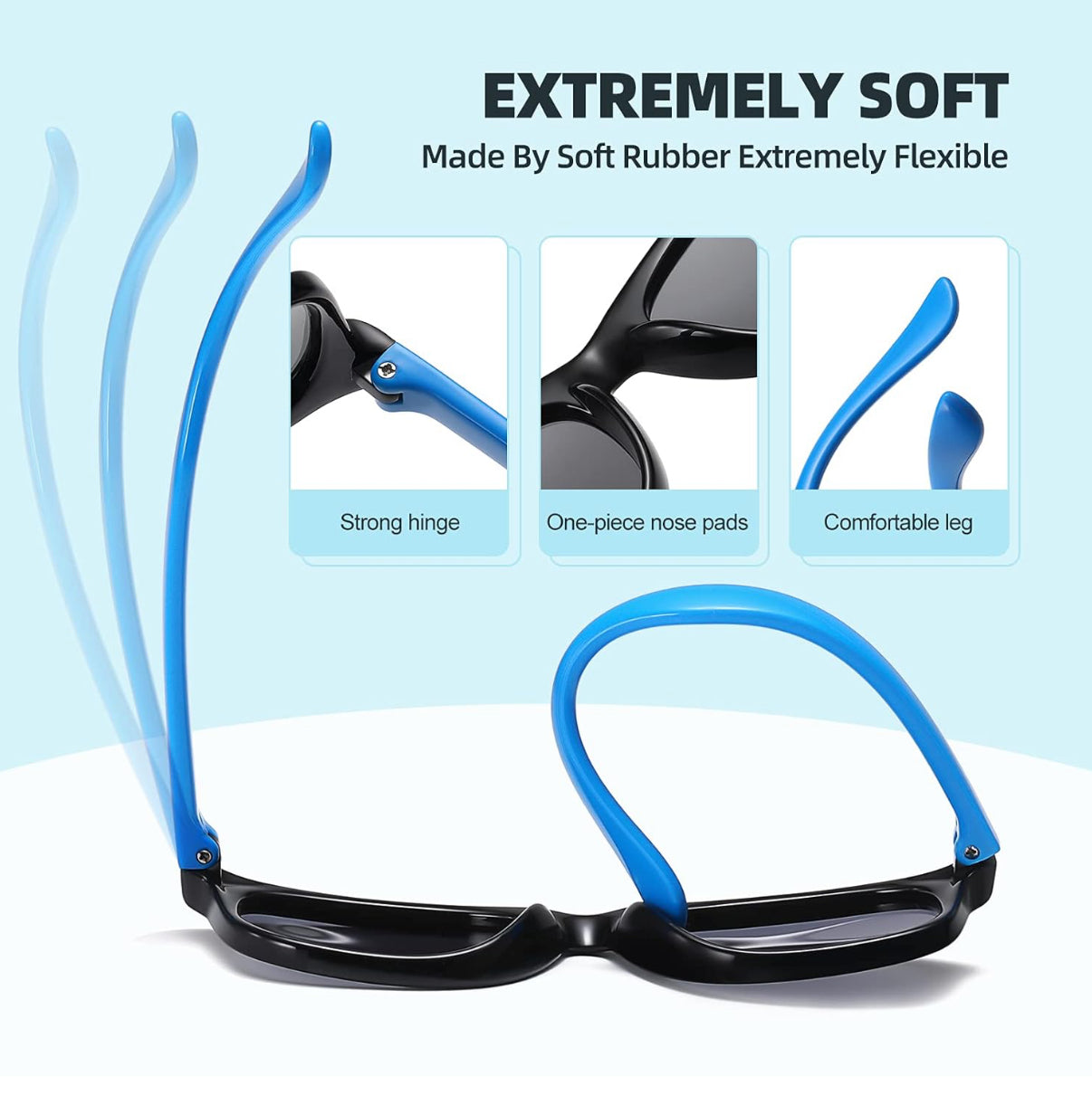 Lentes de sol polarizados para niños y niñas