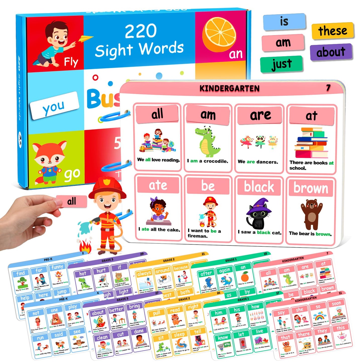 Libro Montessori Sight Word Busy