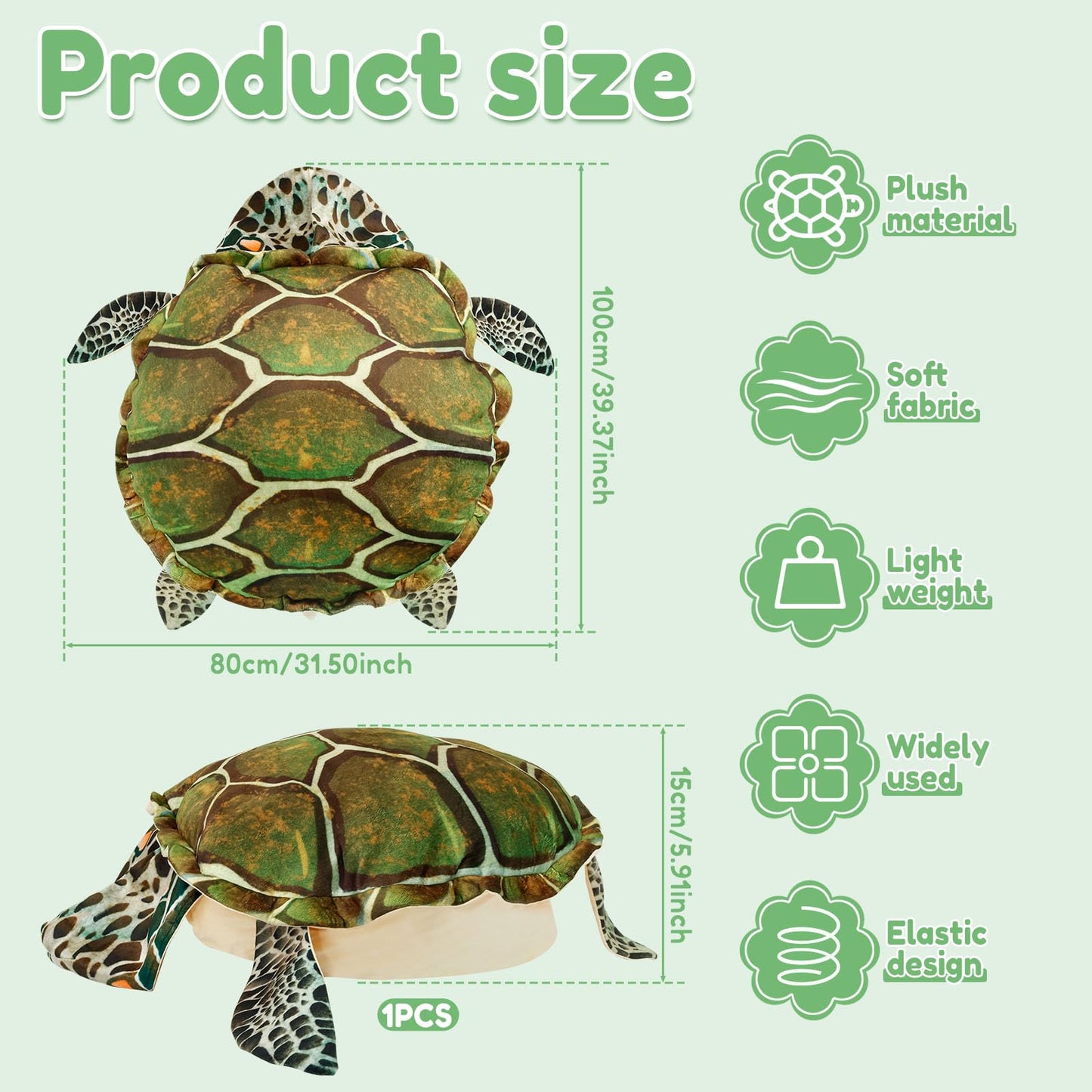 Almohadas de concha de tortuga