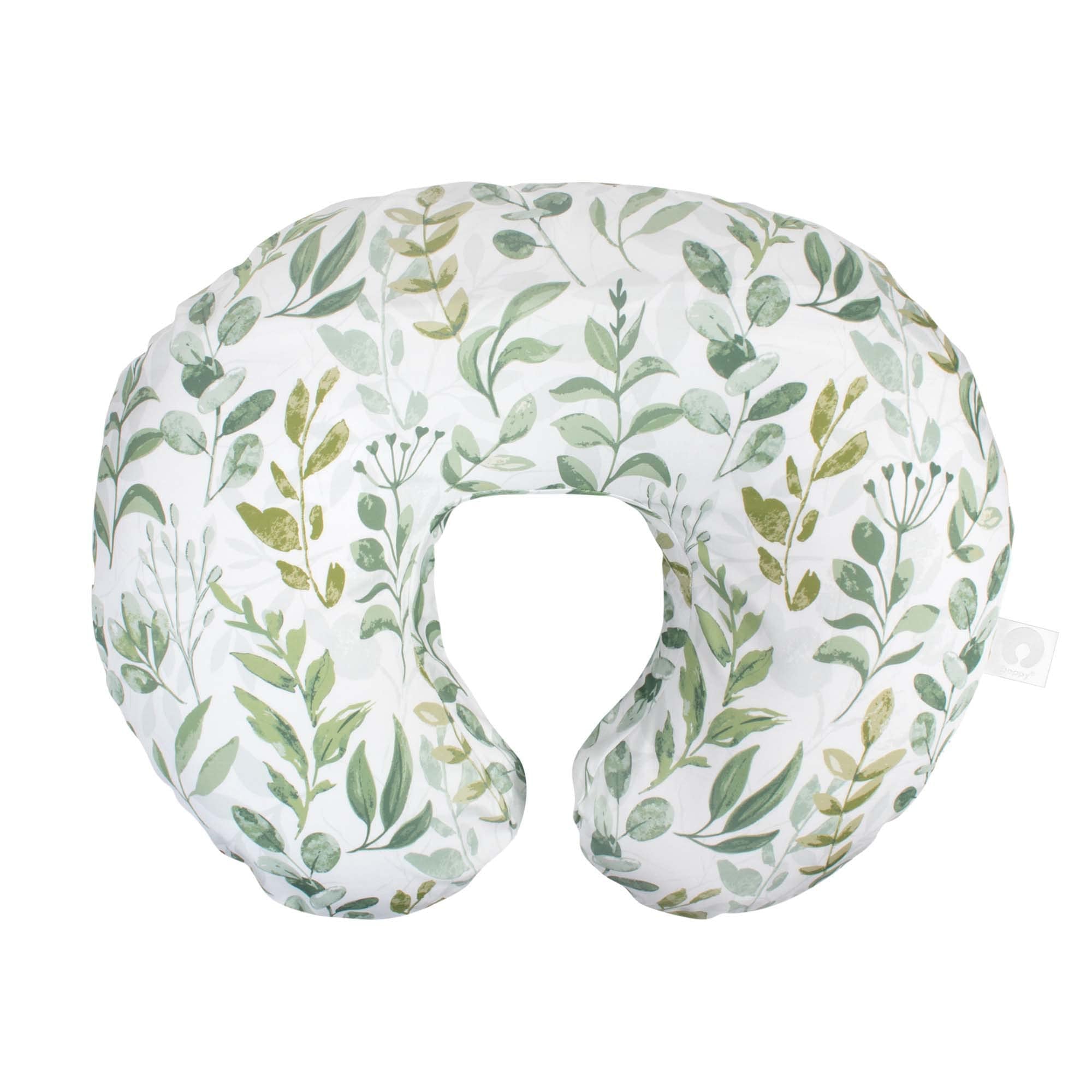 Boppy Original - Almohada de lactancia, con hojas verdes, ergonómica