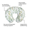 Boppy Original - Almohada de lactancia, con hojas verdes, ergonómica