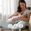 Boppy Original - Almohada de lactancia, con hojas verdes, ergonómica