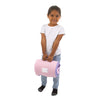 Tapete para la siesta para niños pequeños con almohada y manta de unicornio rosa