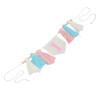Banderín boho de GLEAVI para trona de cumpleaños