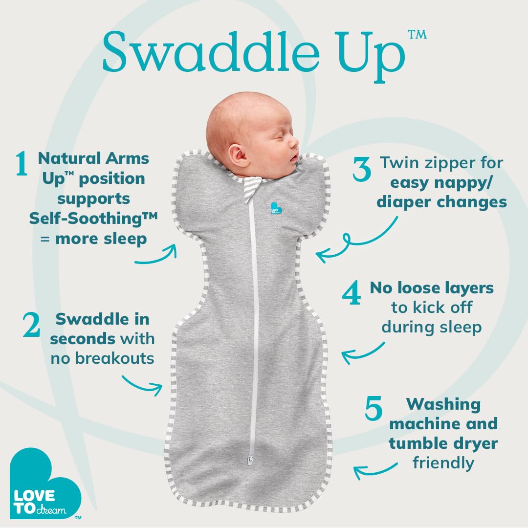 Love to Dream Swaddle UP, saco de dormir para bebé, Talla 3-6 meses