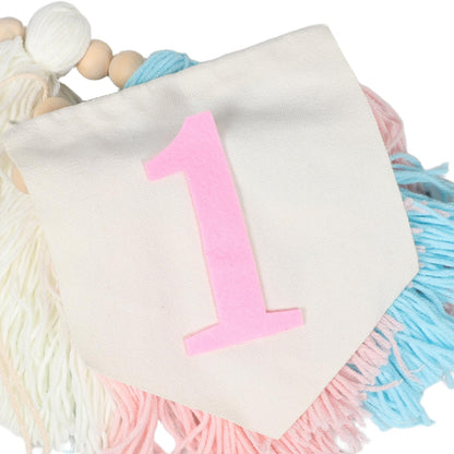 Banderín boho de GLEAVI para trona de cumpleaños