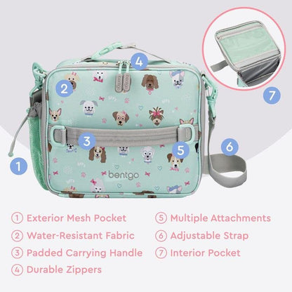 Bentgo® Bolsa de almuerzo para niños, duradera, doble aislamiento