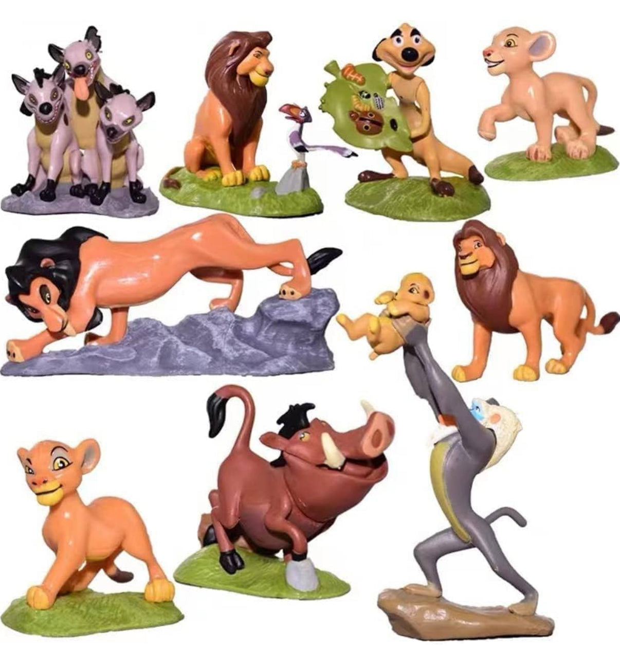 9 figuras de acción de animales Rey Leon