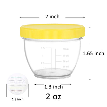 Youngever - 18 juegos de recipientes para comida de bebé (2 onzas)