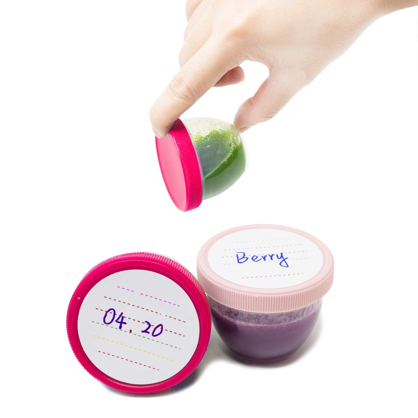 Youngever - 18 juegos de recipientes para comida de bebé (2 onzas)