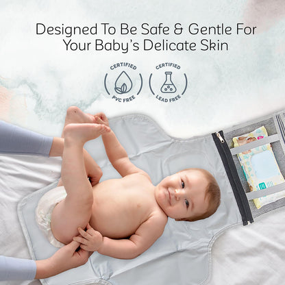 KiddyCare Cambiador de pañales portátil para viajes de bebé