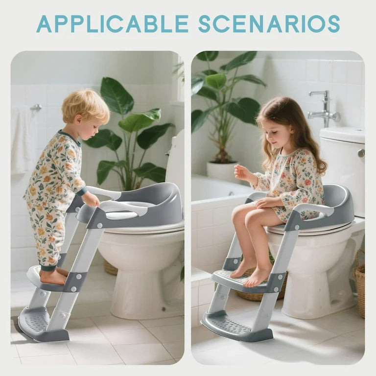 COOSEYA Inodoro de Entrenamiento para Ir Al Baño con Banquito