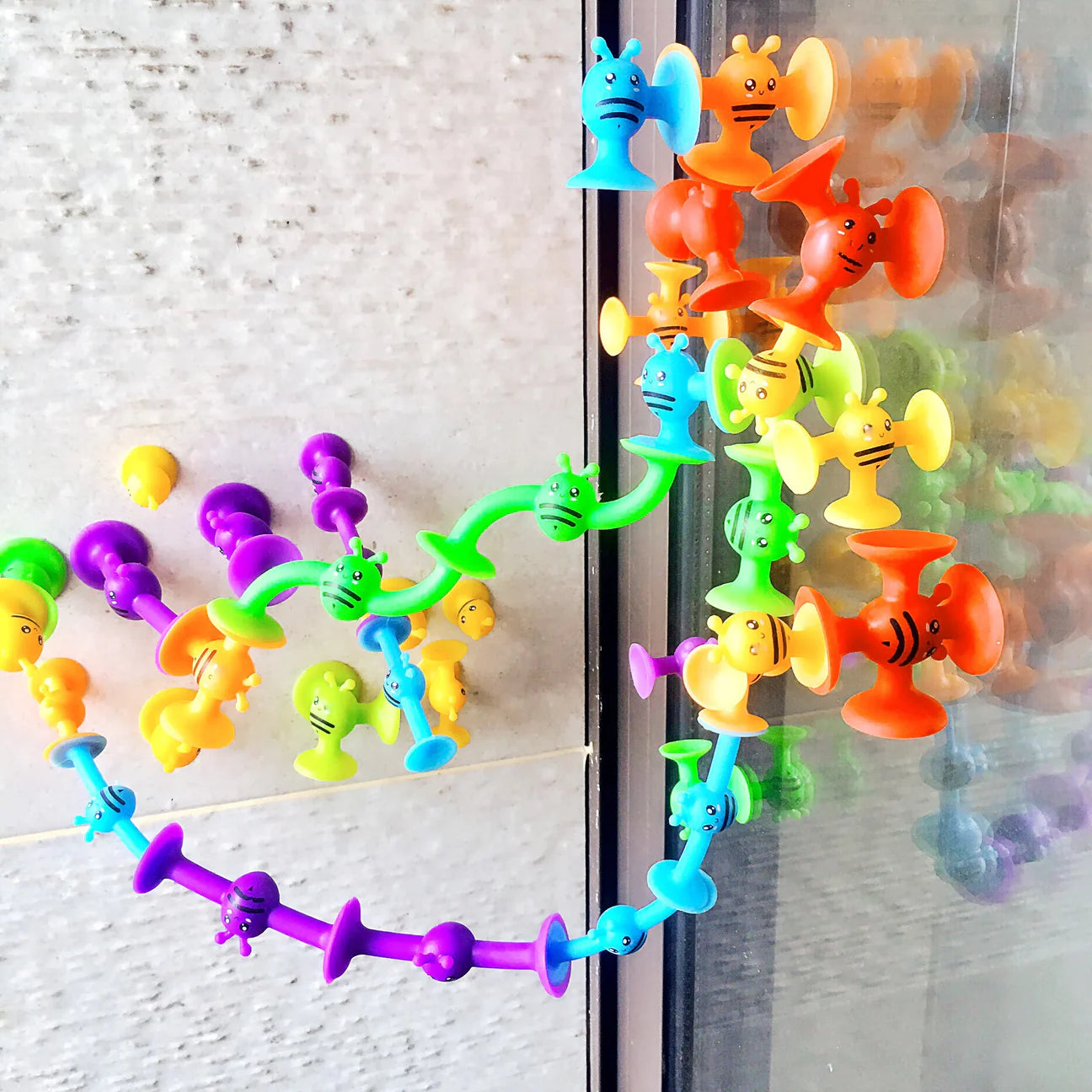 Bloques de construcción de abejas con ventosa (24 piezas)